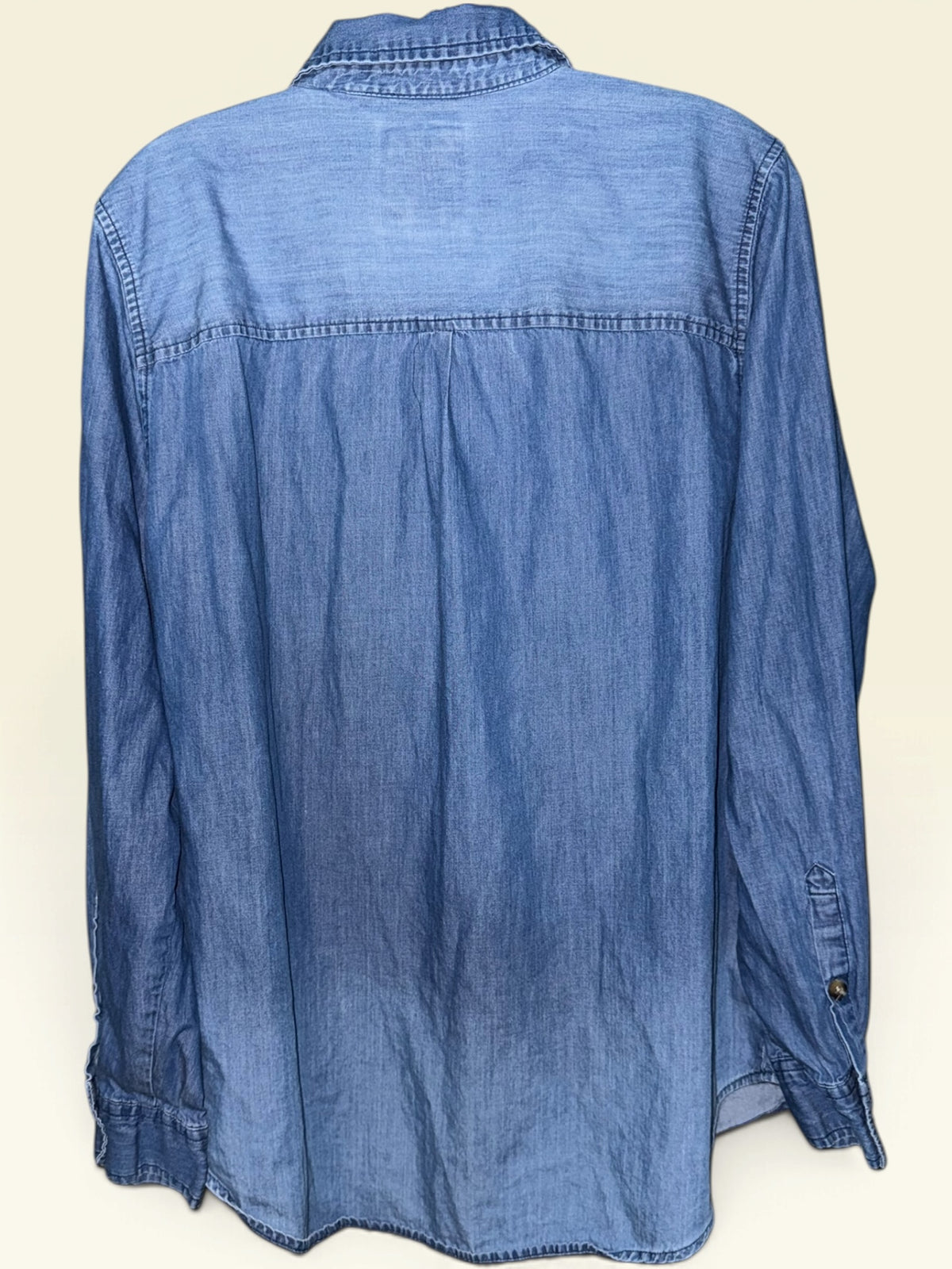 SO Medium-Wash Chambray Button-Front Shirt