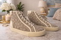 Coach High-Top Sneakers – Signature C Logo Canvas (Women’s New)
