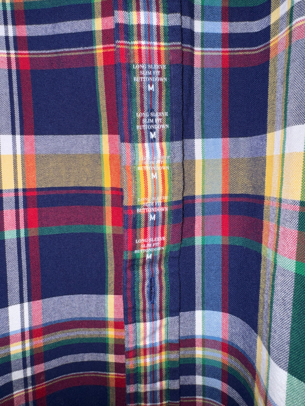 Polo Ralph Lauren Navy Multicolor Plaid Slim-Fit Shirt