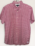 Tommy Hilfiger Red Gingham Short-Sleeve Shirt