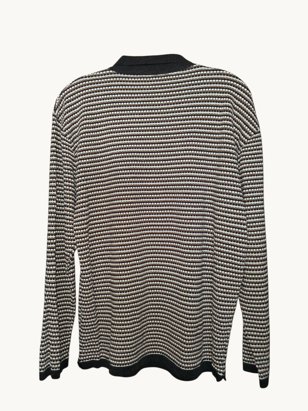 Textured Knit Quarter-Zip Polo Sweater