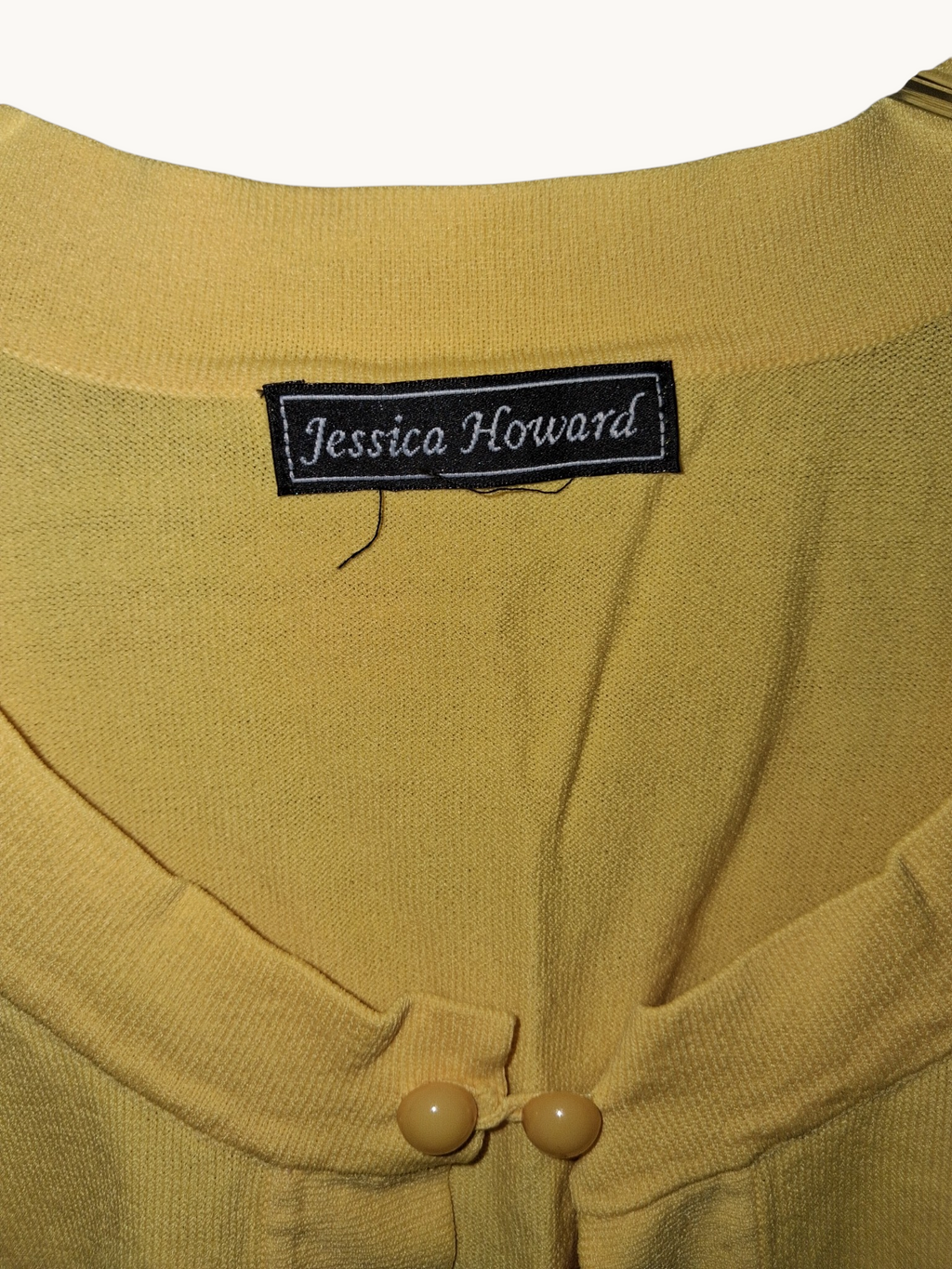 Jessica Howard Mustard Yellow Cropped Cardigan
