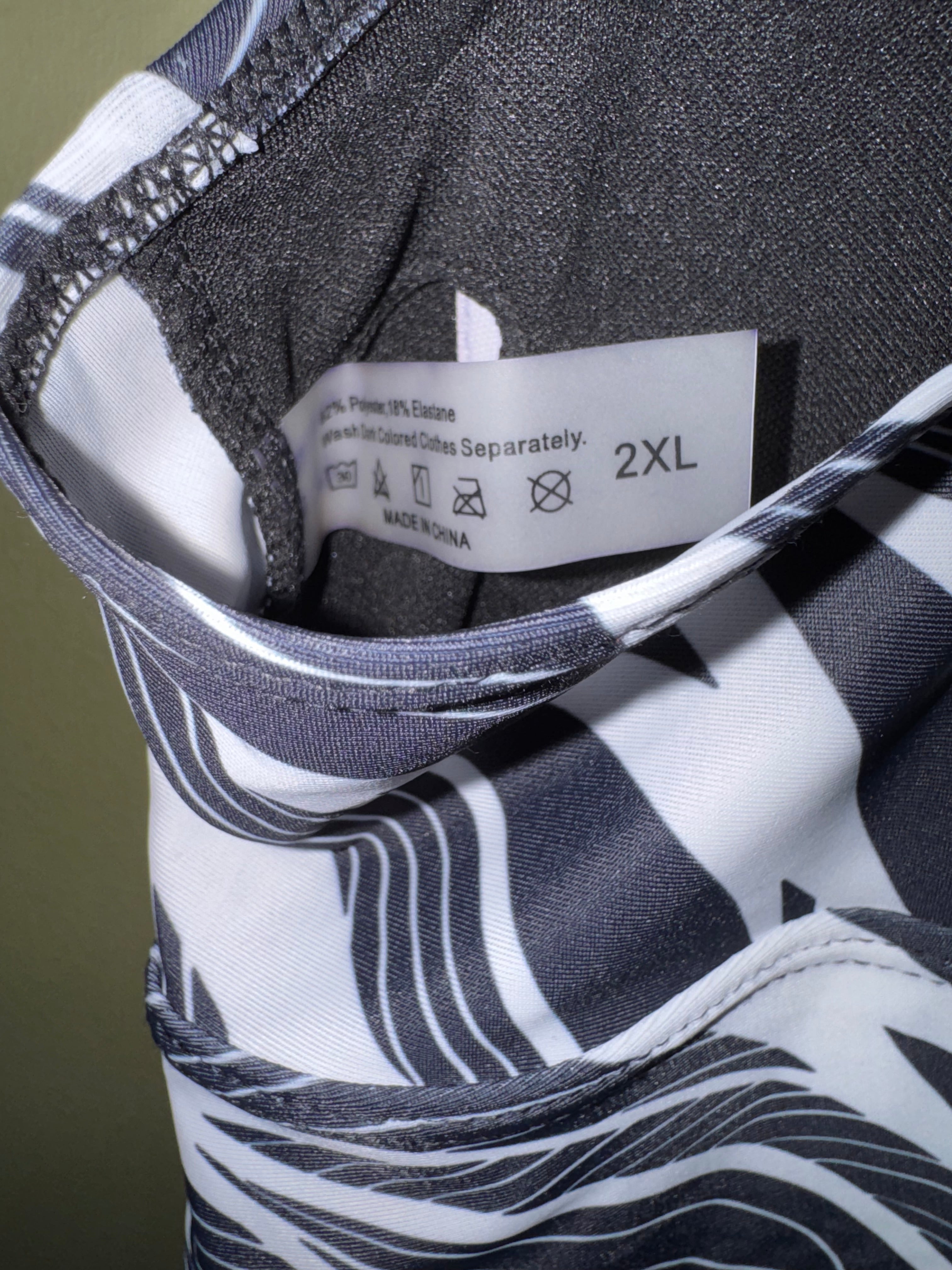 Zebra Print Flyaway Tankini Top
