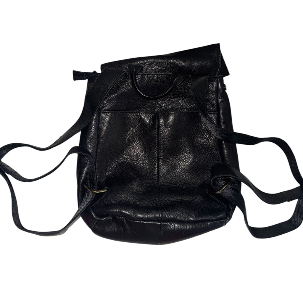 American Leather Co. Black Leather Backpack
