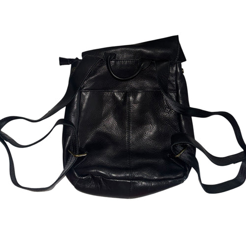 American Leather Co. Black Leather Backpack
