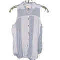 Universal Thread Striped Sleeveless Button-Down