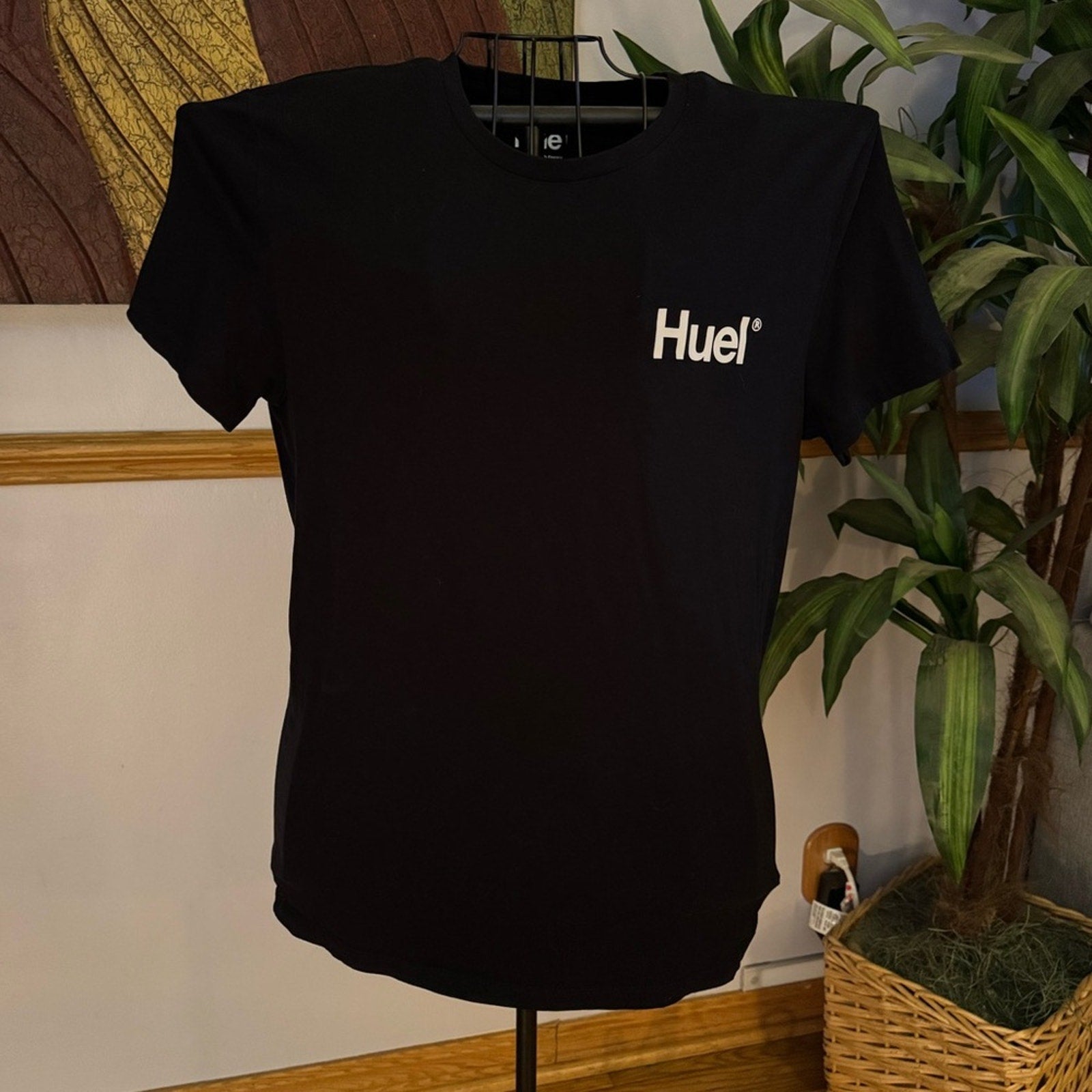 HUE Black Cotton Blend Tee