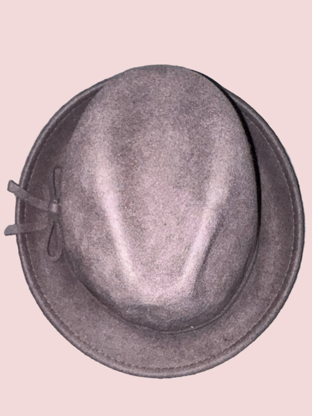 August Hat Company Brown Fedora with Bow Detail