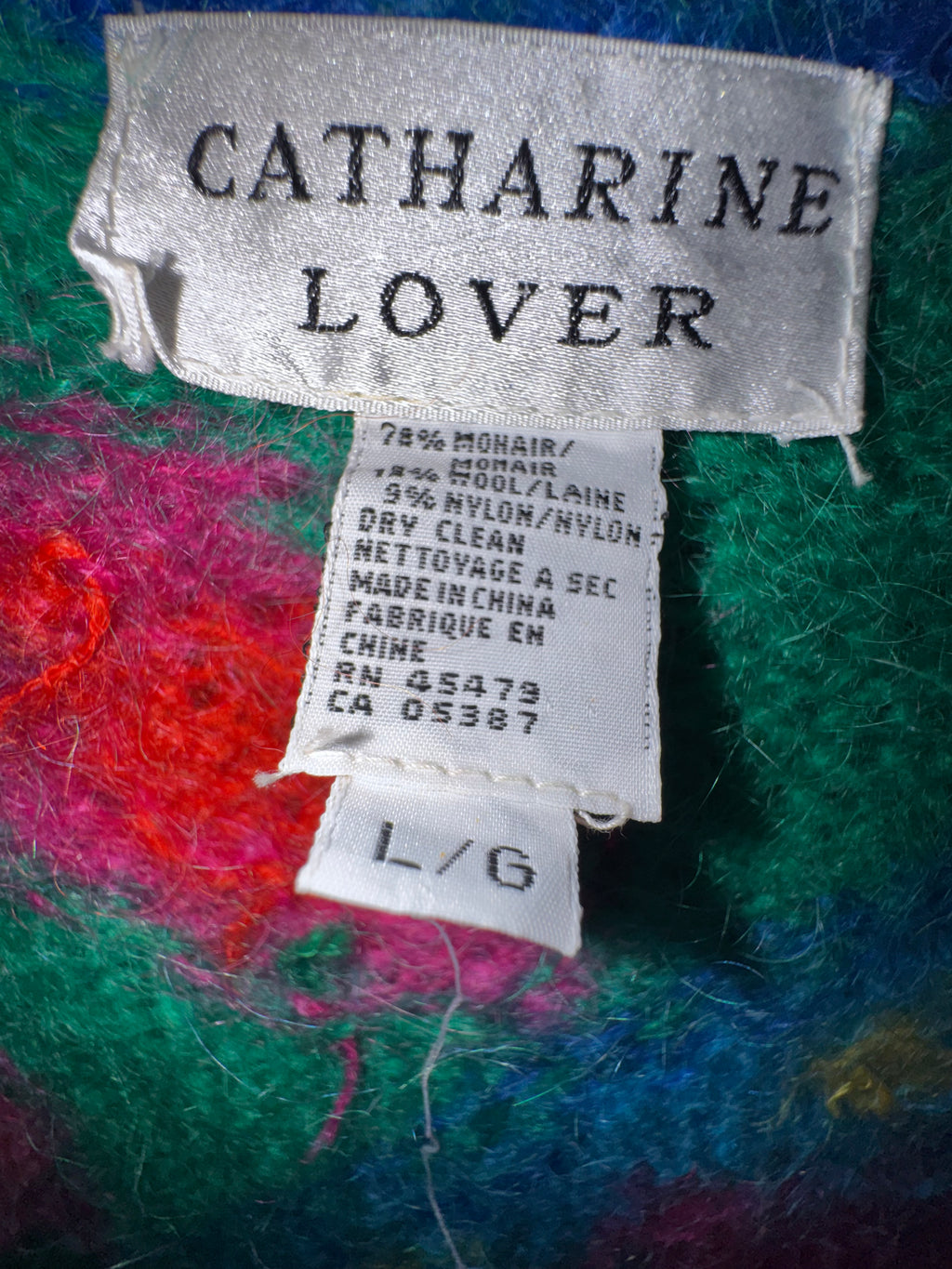 Catharine Lover Colorful Mohair-Blend Statement Cardigan