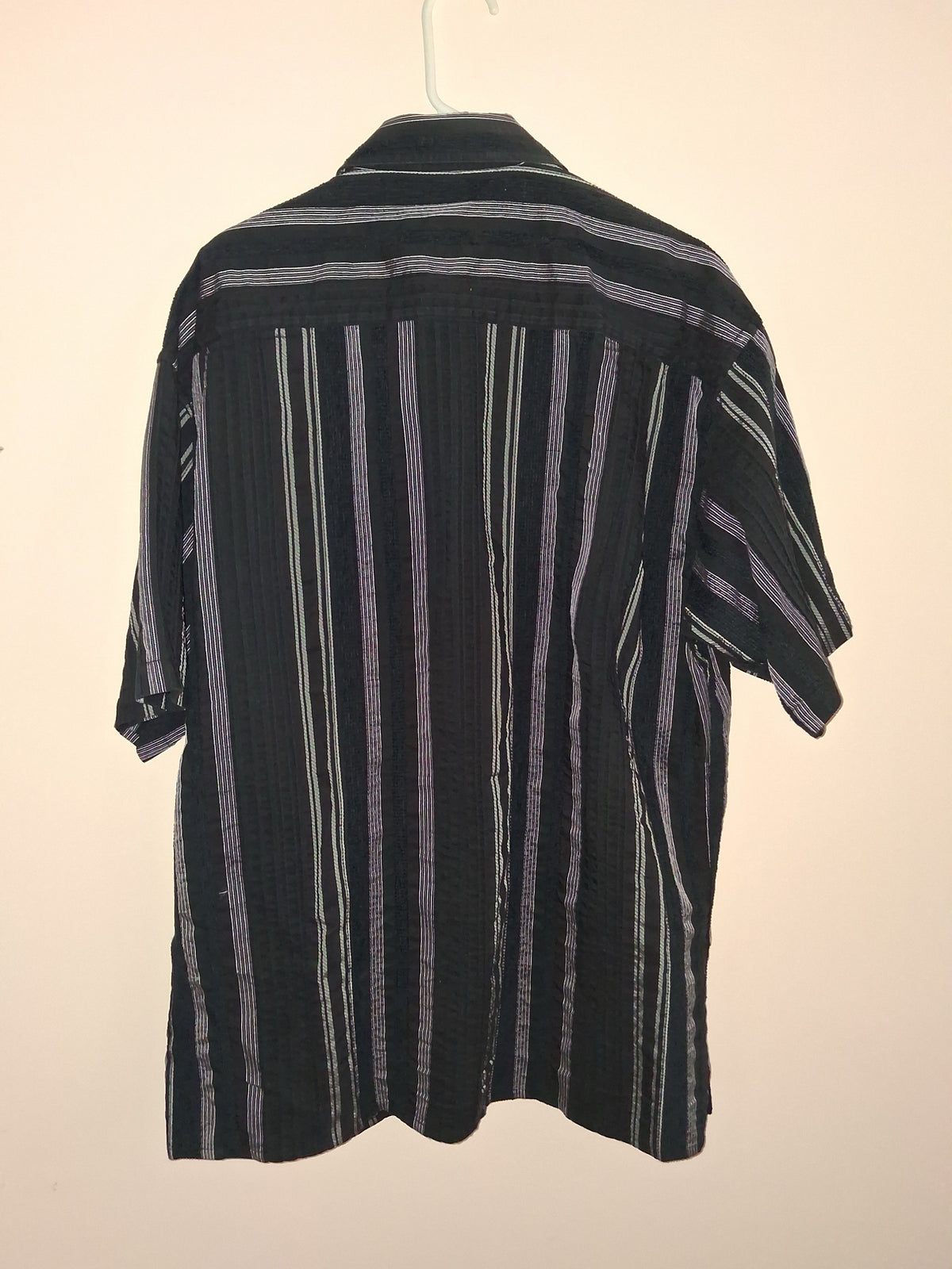 Cotton Traders Black Textured Stripe Shirt