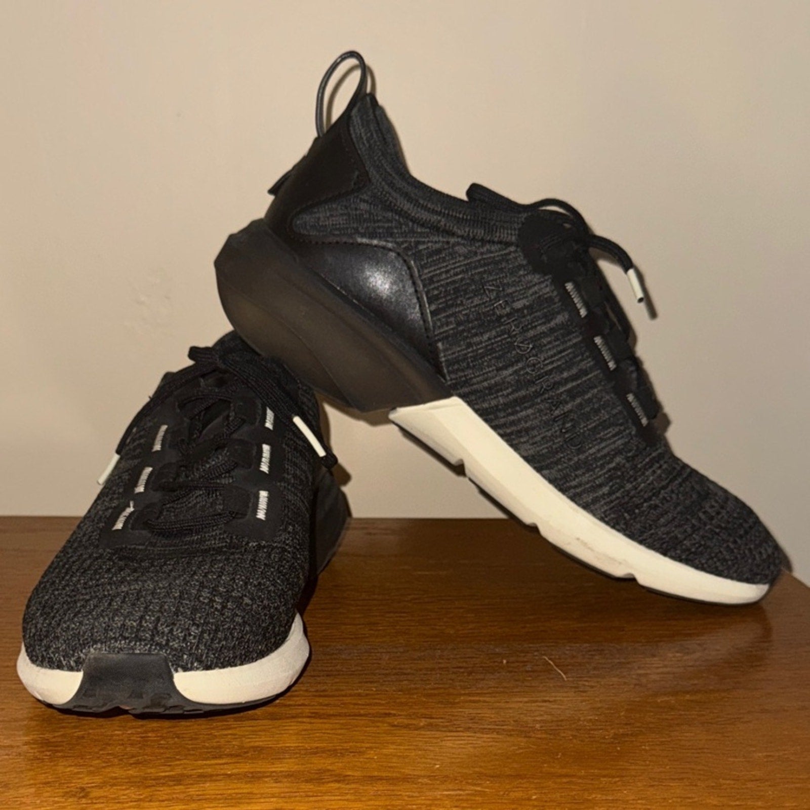 Sleek Black and White Men's Sneakers