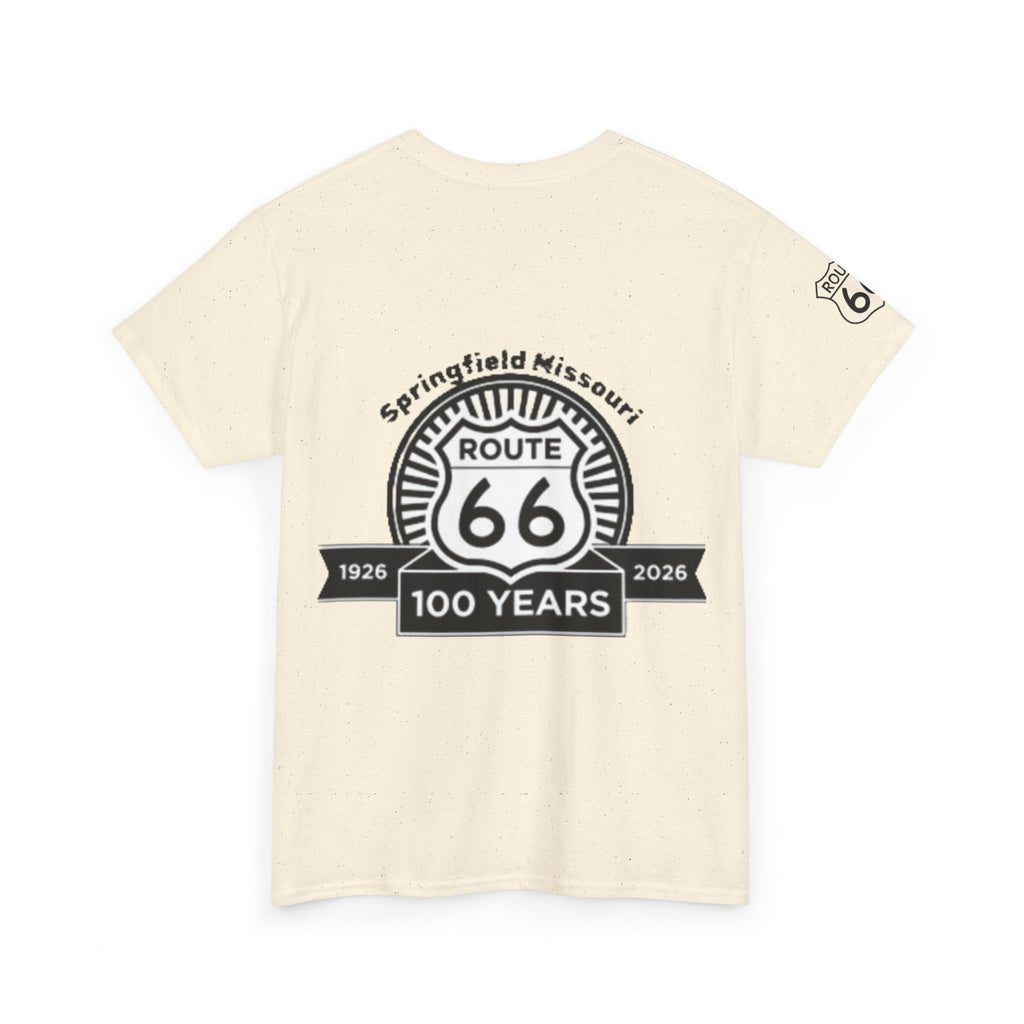 Route 66 100 Years T‑Shirt — Springfield Missouri Centennial Roadtrip Tee