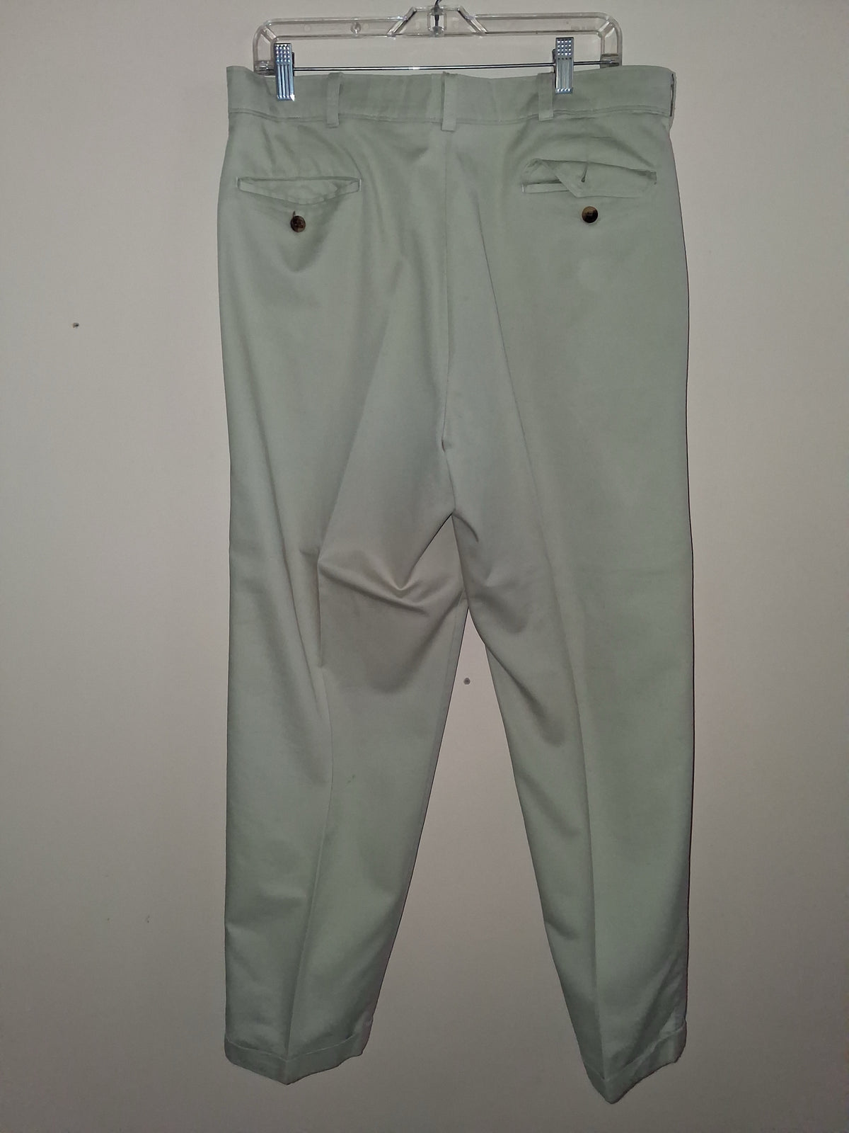 Savane Light Tan Pleated Chino Pants