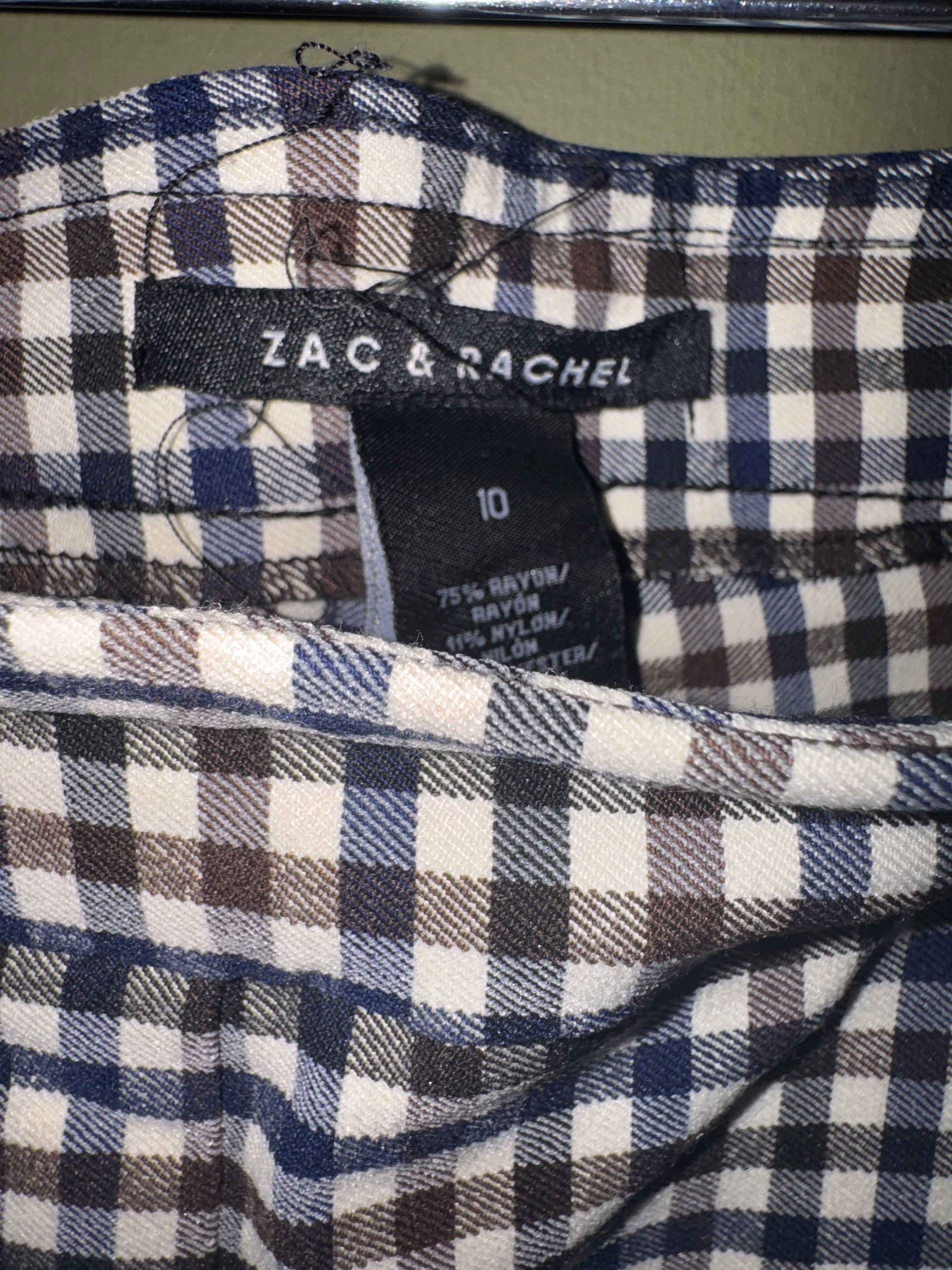Zac & Rachel Gingham Pull-On Pants
