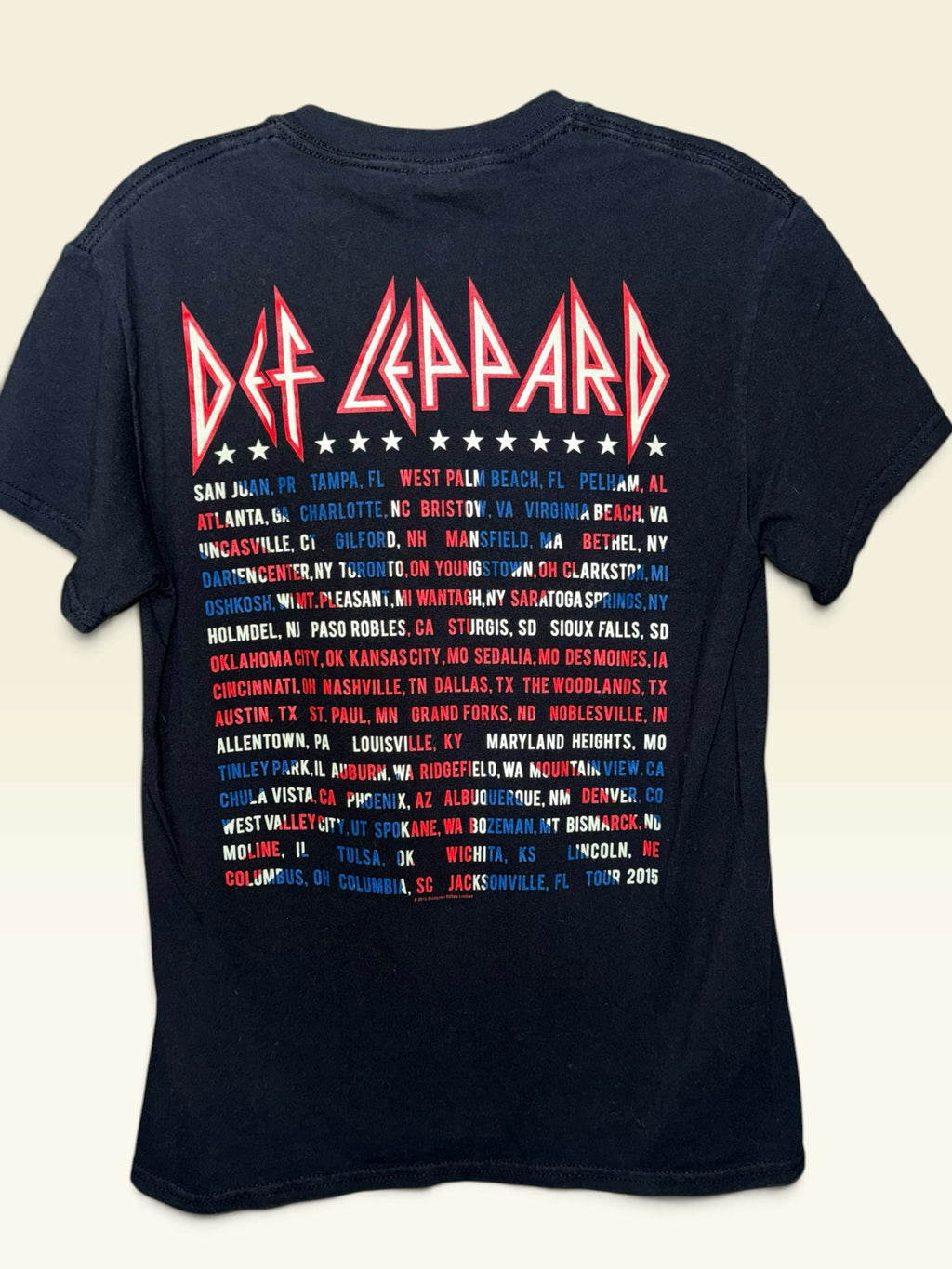 Def Leppard 2015 Tour Union Jack T-Shirt