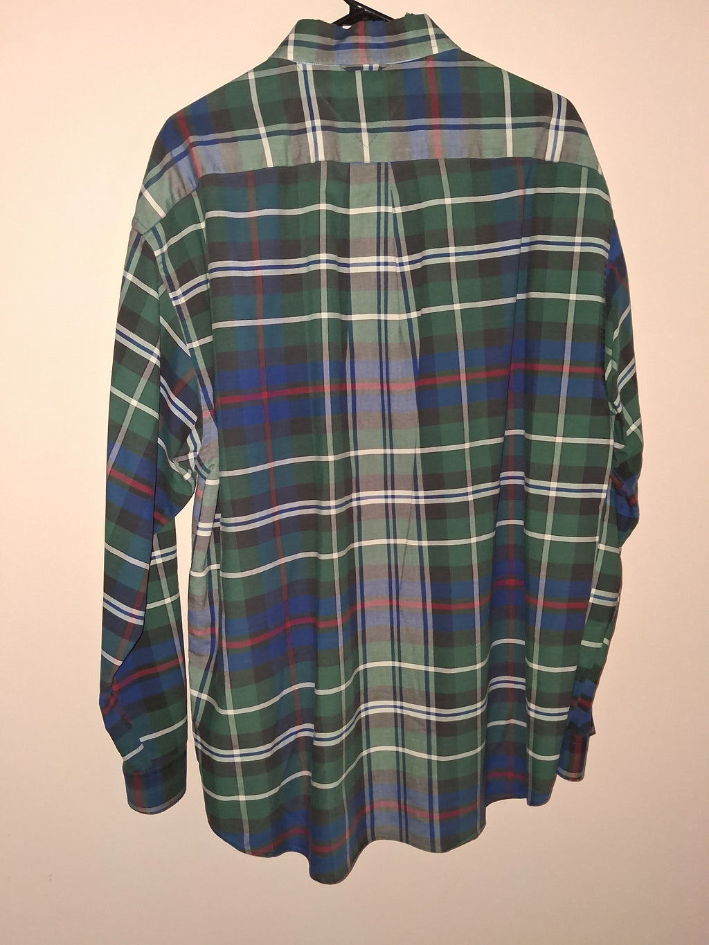 Tommy Hilfiger Green & Blue Plaid Crest Shirt