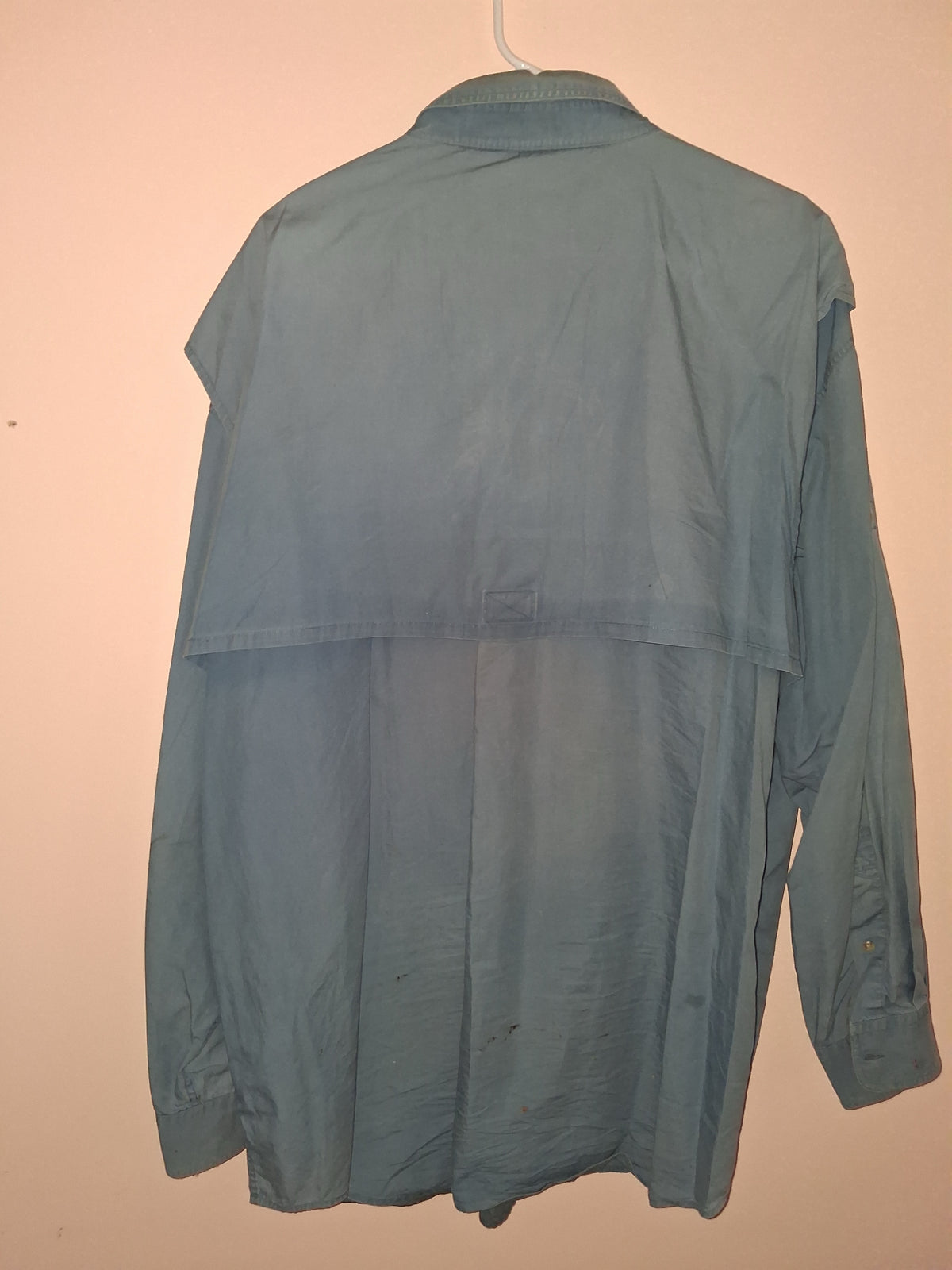 World Wide Sportsman Light Blue Long-Sleeve Fishing Shirt