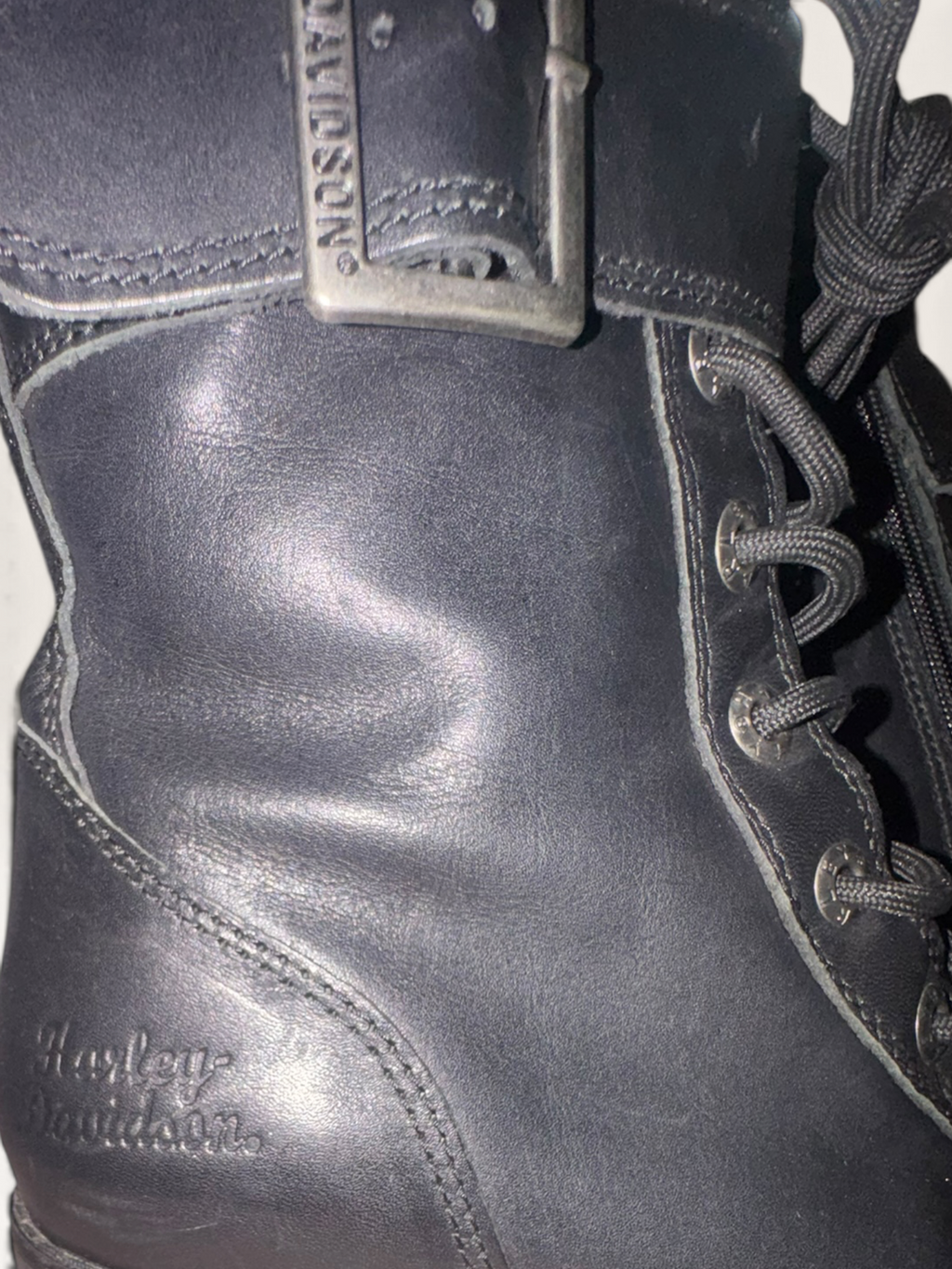 Harley-Davidson Jammie Black Leather Moto Boots