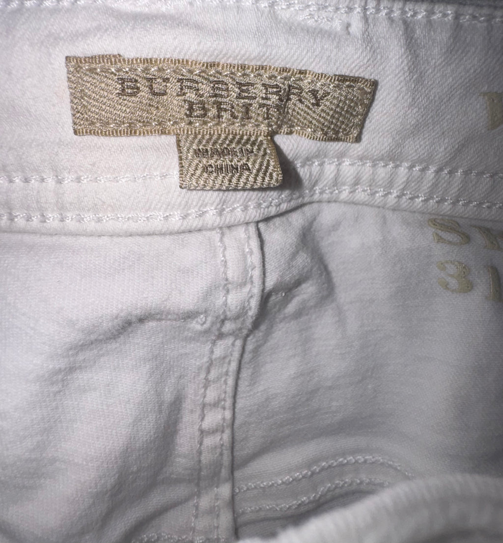 Burberry White Skinny Jeans