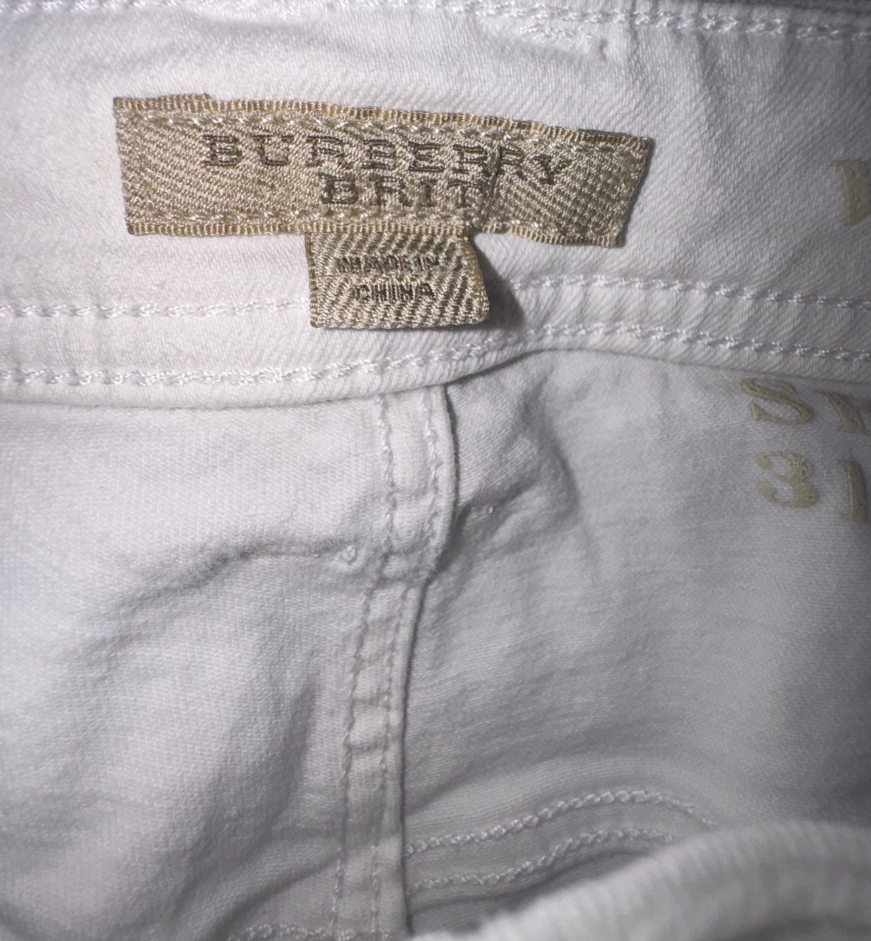 Burberry White Skinny Jeans