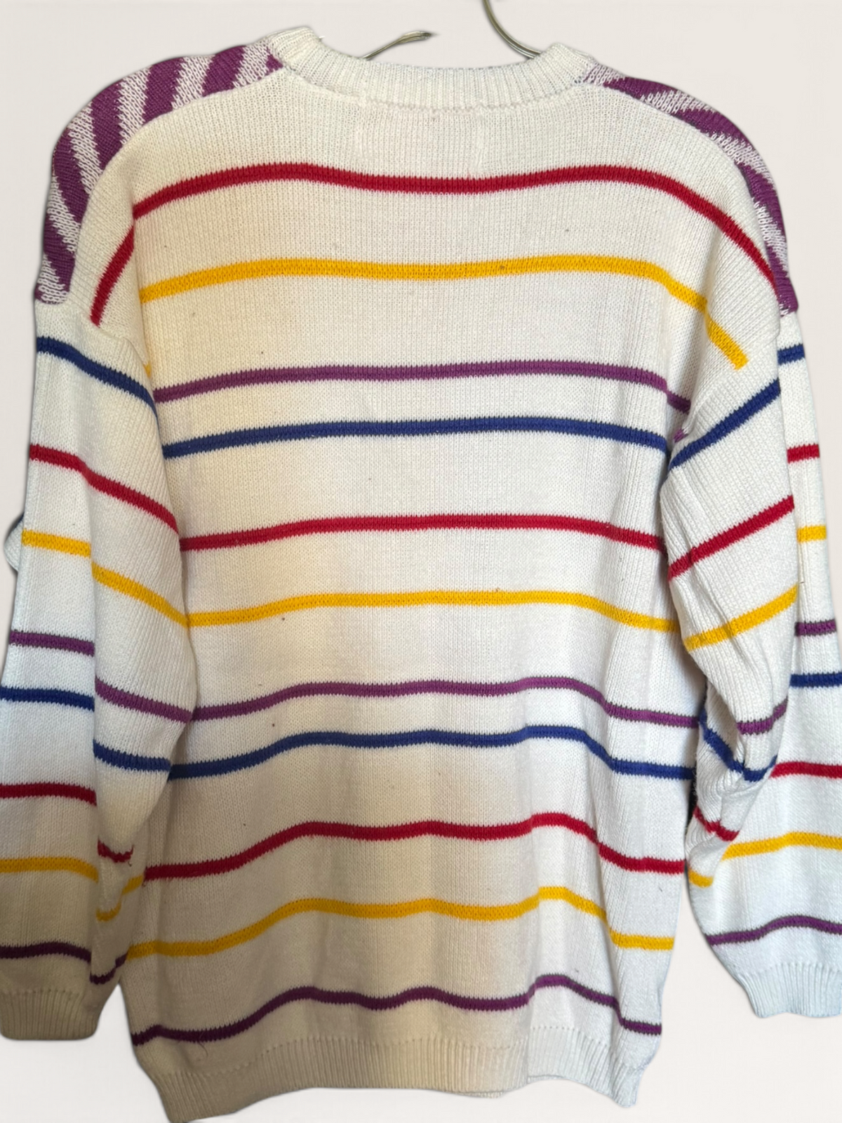 Organically Grown Multicolor Geometric Crewneck Sweater