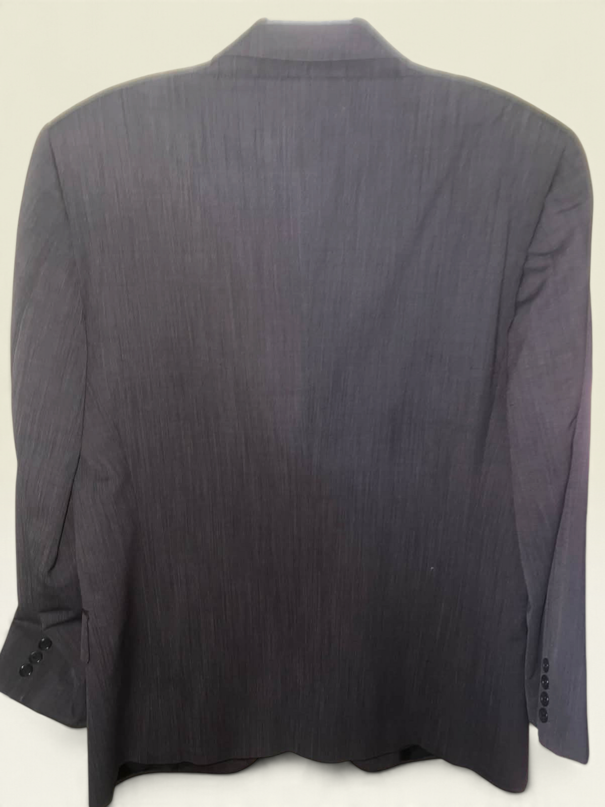 Valentino Uomo Charcoal Three-Button Blazer — Made in Italy — With COA