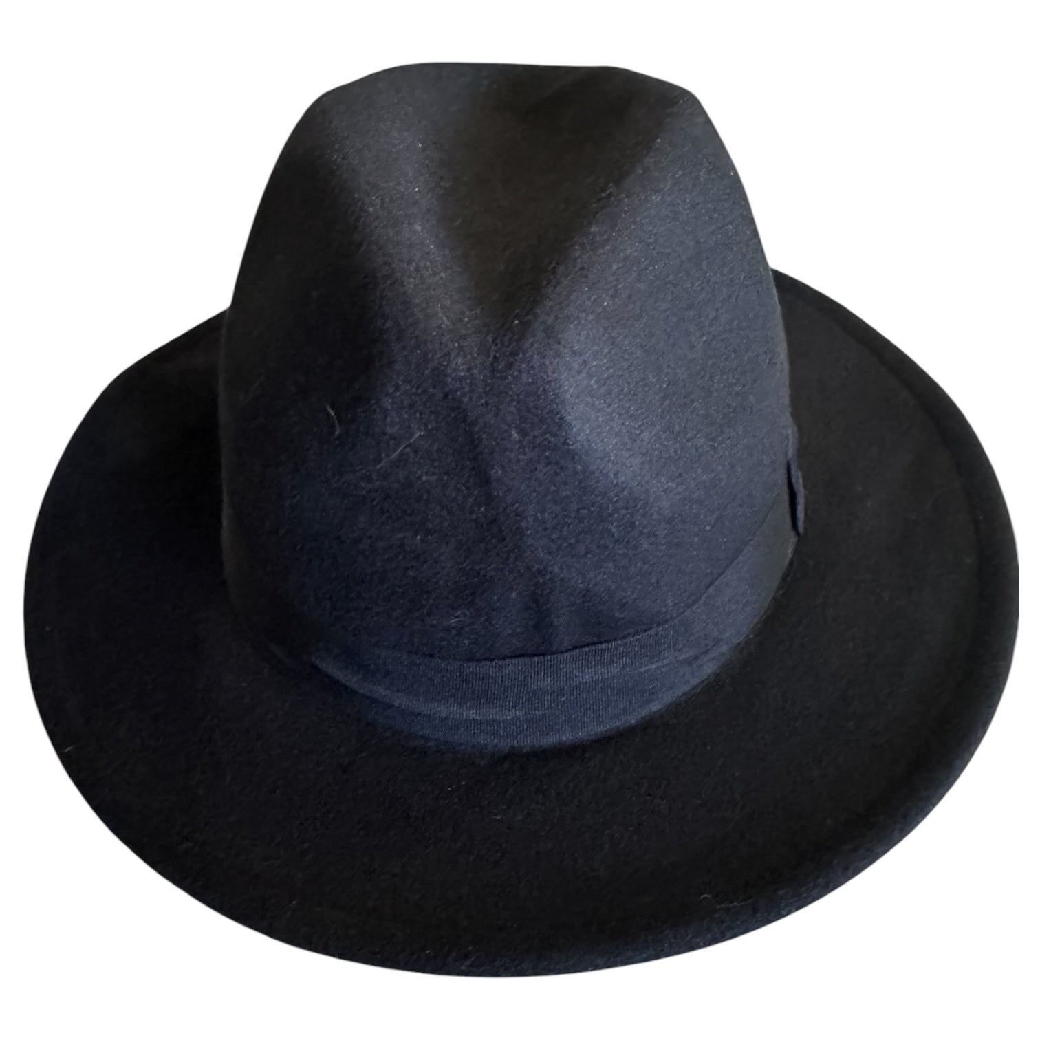 H&M Black Wide Brim Fedora Hat | Classic Wool-Blend Style