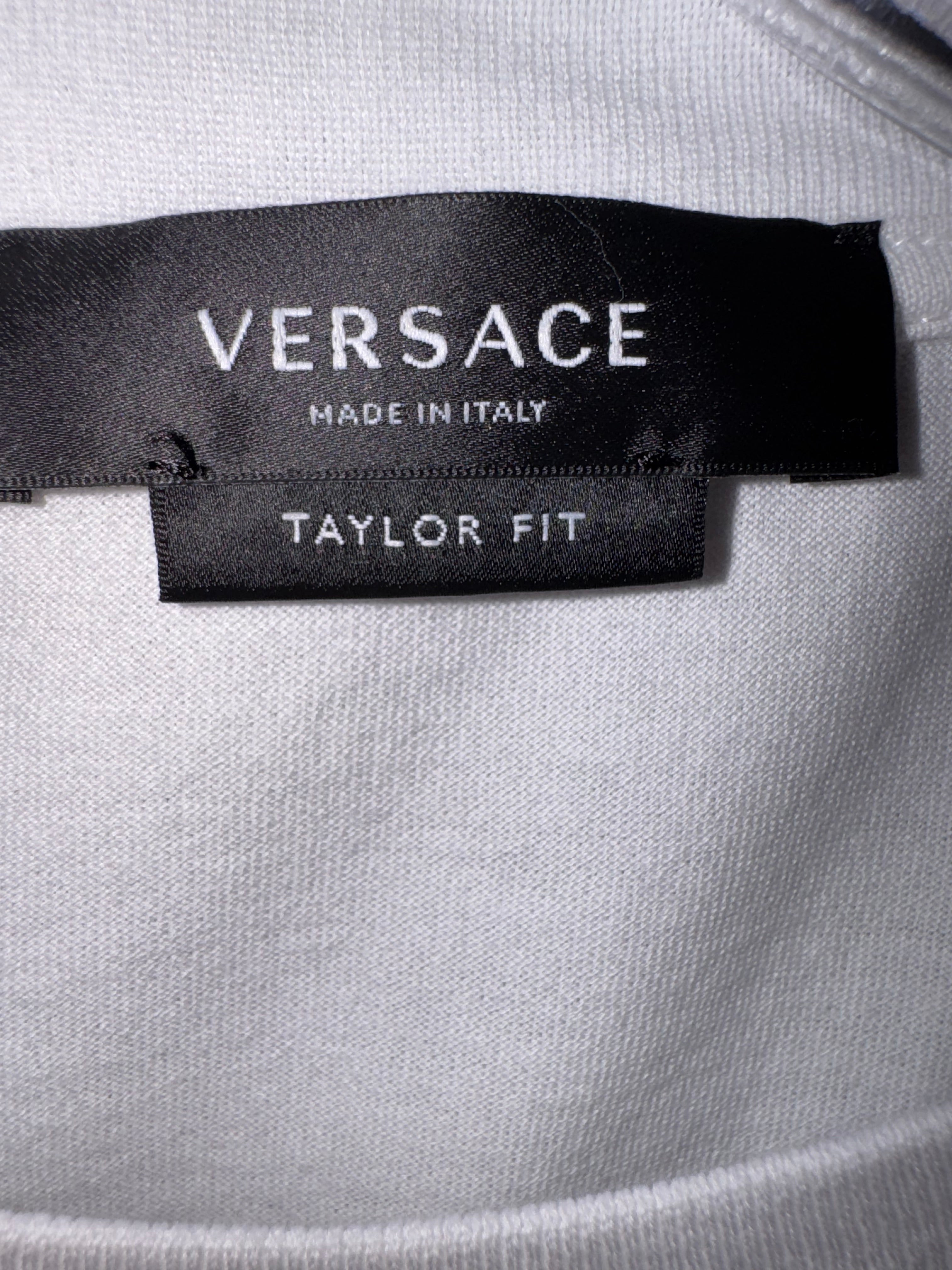 Versace Gold Plaque Logo T-Shirt