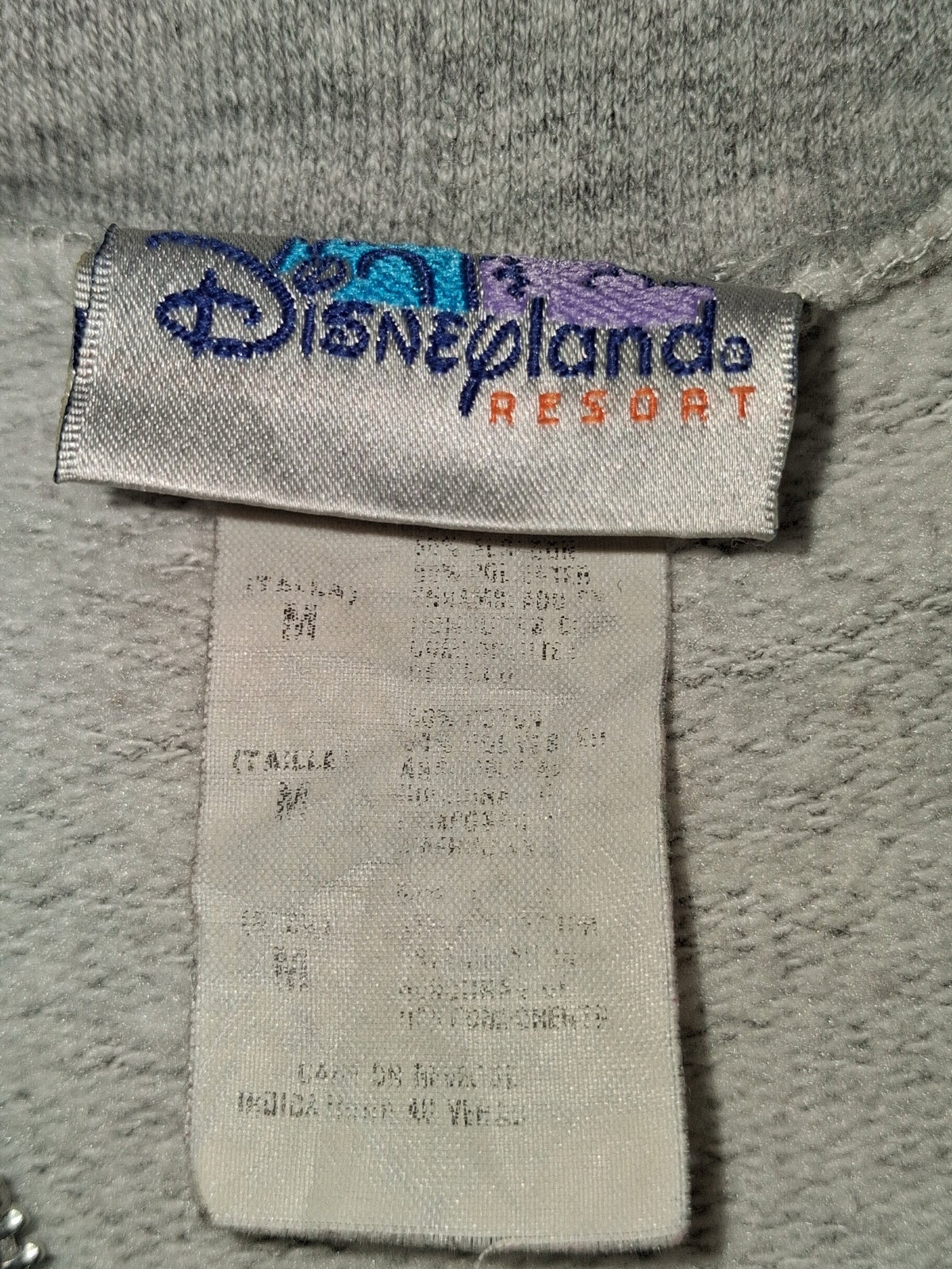 Disneyland Resort Grumpy Seven Dwarfs Gray Zip-Up Hoodie