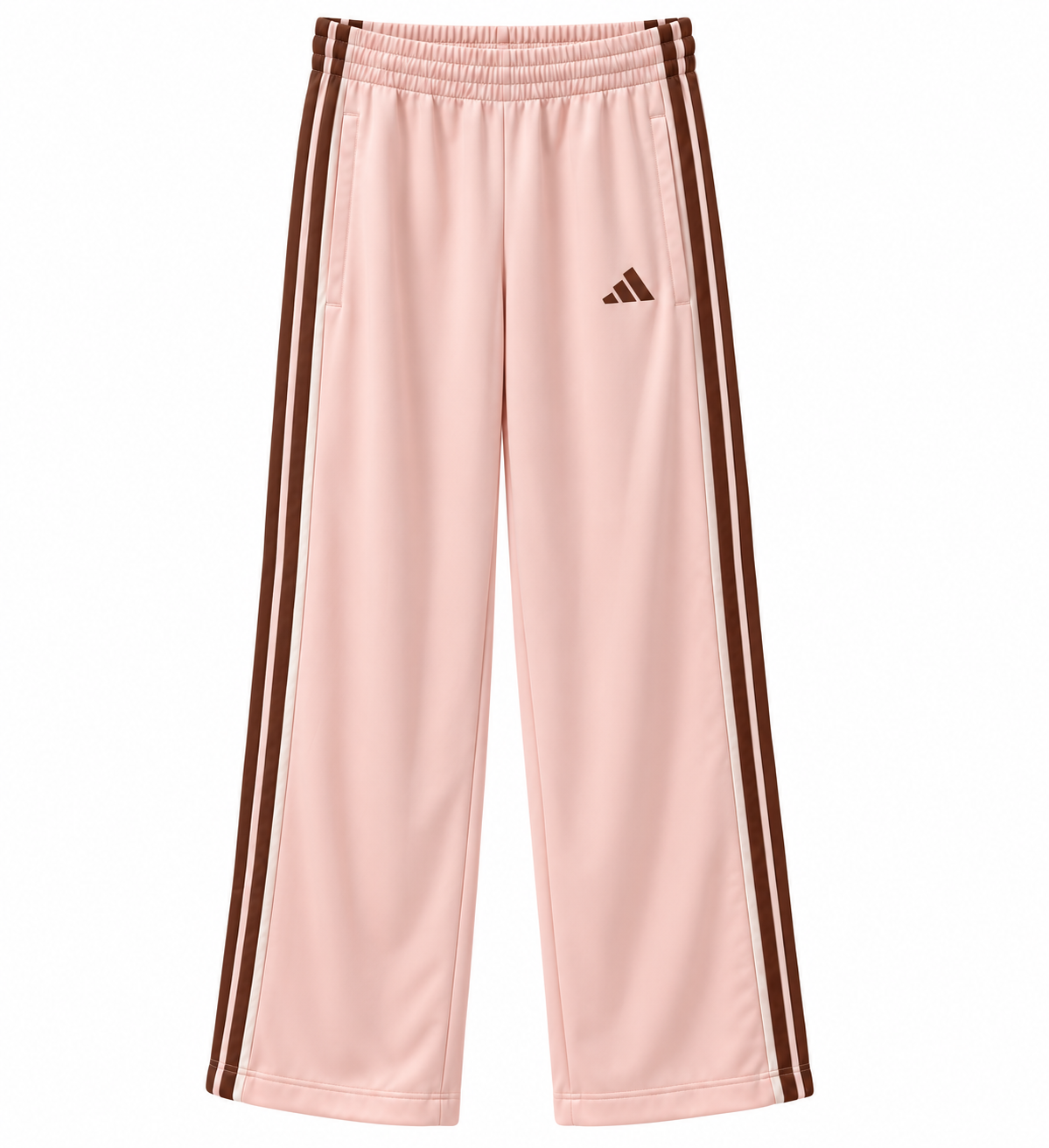 Adidas Blush Pink & Brown Two-Piece Tracksuit