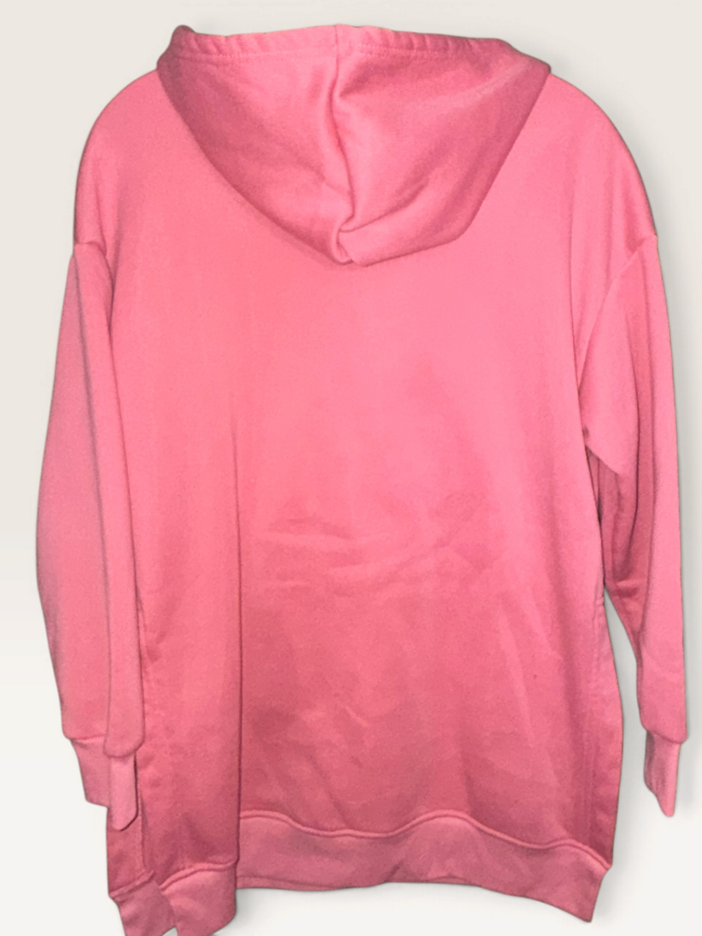 Pink Oversized Hooded Sweatshirt