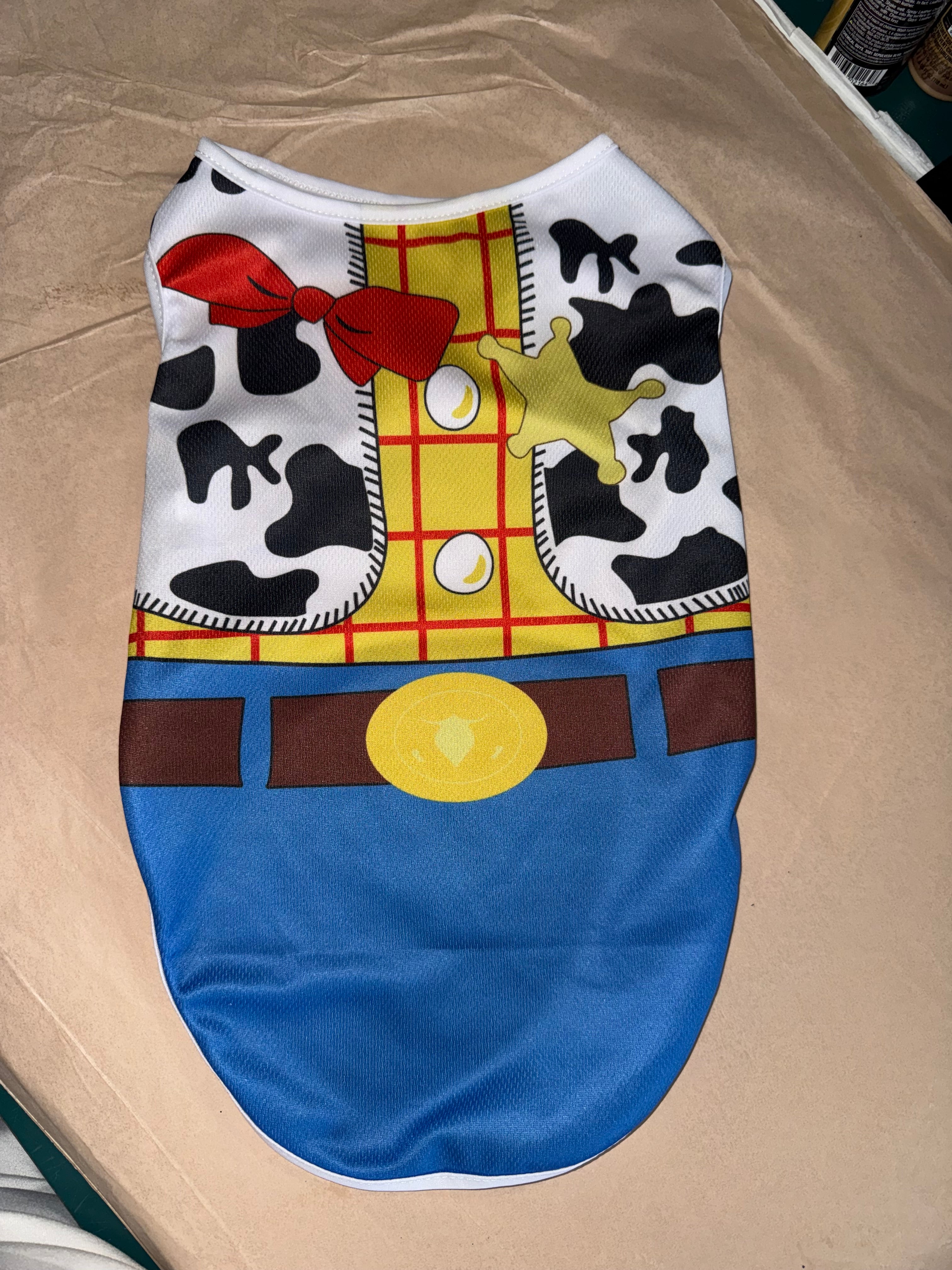 Woody-Inspired Pet Costume Shirt 🤠🐾