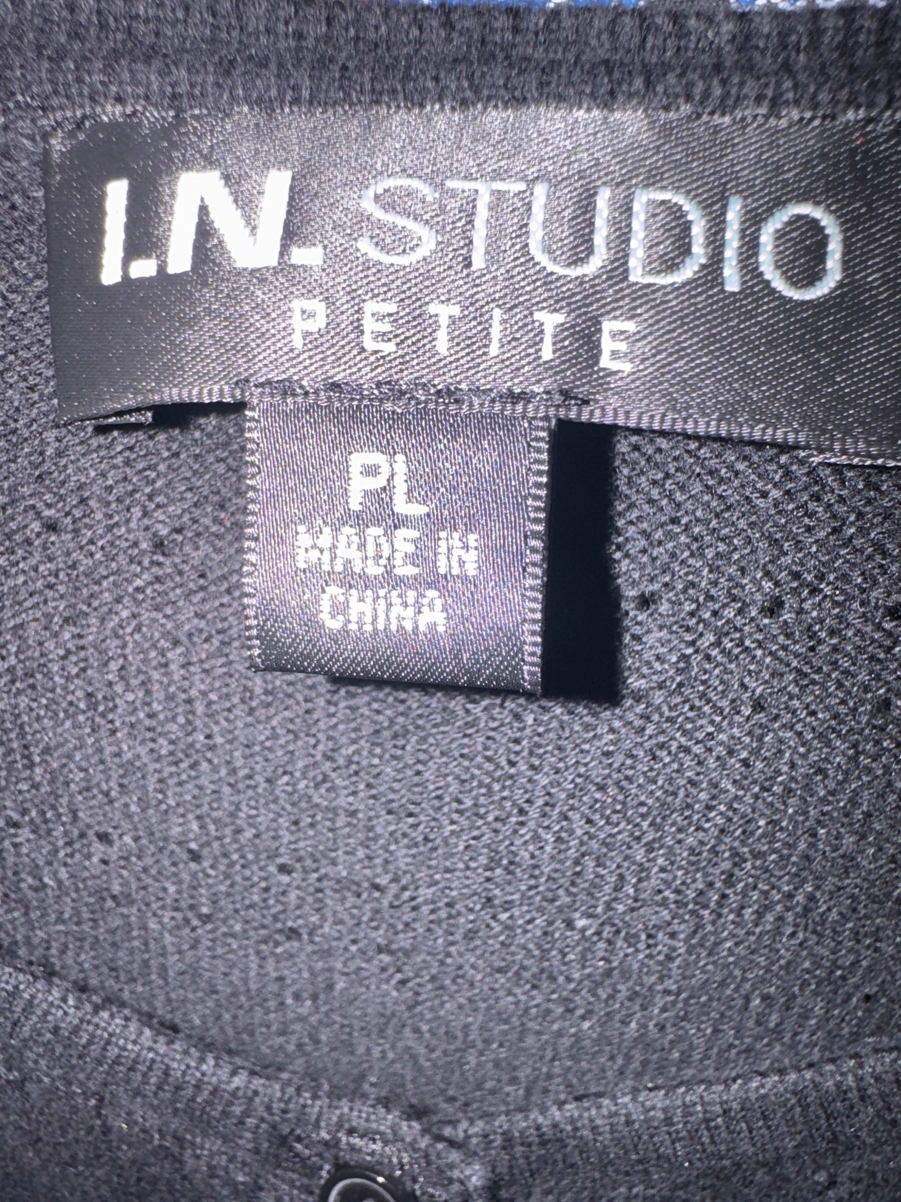 LN Studio Elite Black Cropped Cardigan