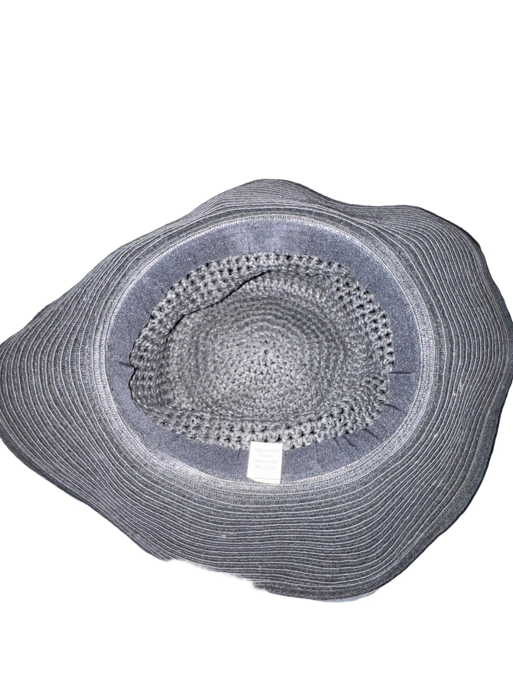 Woven Wide-Brim Hat with Bow