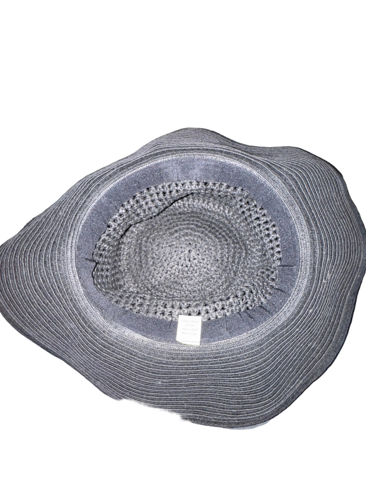 Woven Wide-Brim Hat with Bow