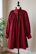 Vintage ESCADA by SRB Burgundy Trench Coat Jacket Made in Western Germany