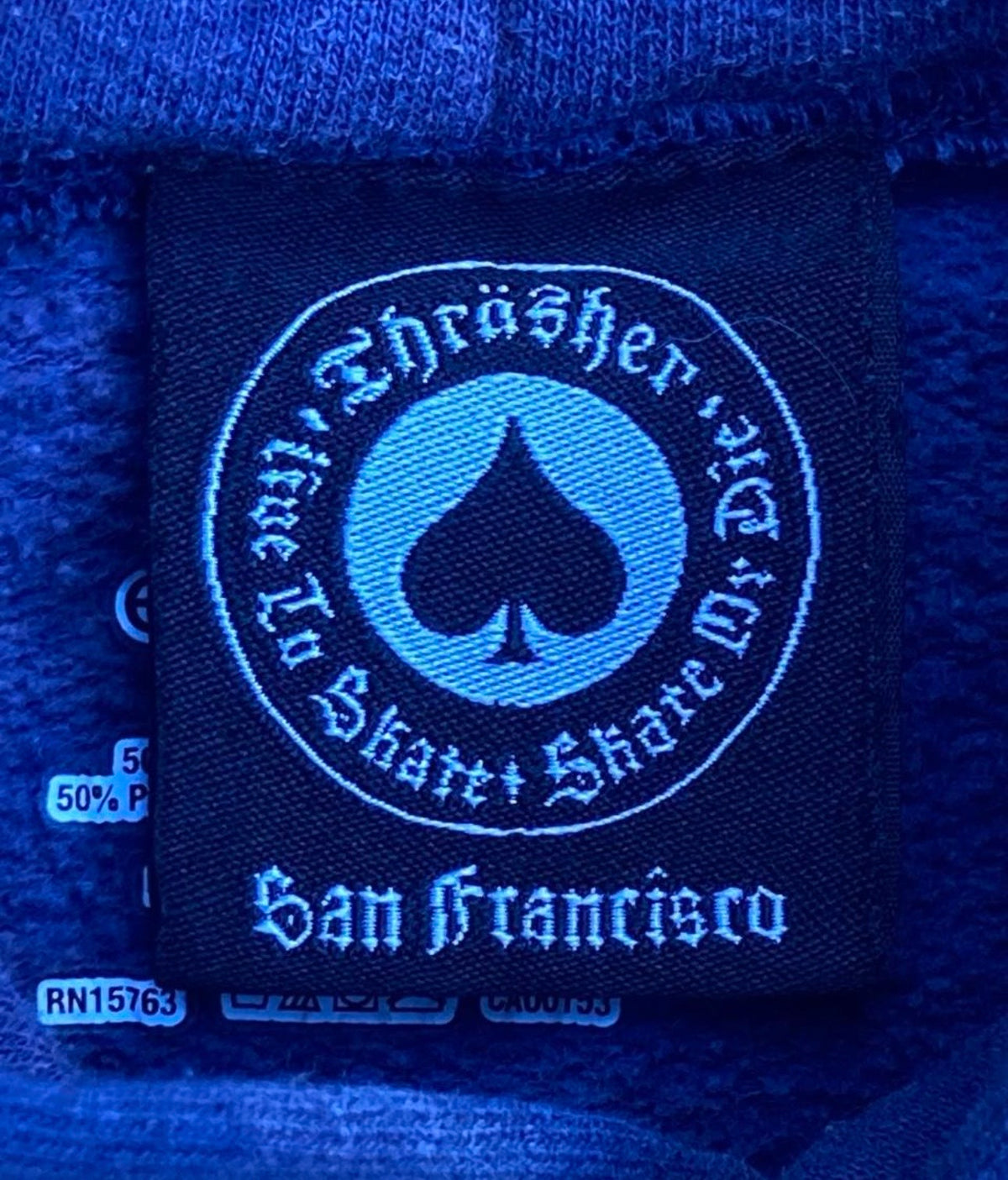 Thrasher Flame Logo Navy Pullover Hoodie