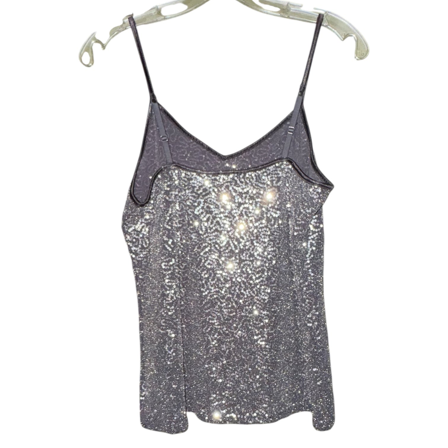 Express Silver Sequin Camisole