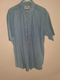 Wrangler Rugged Wear Light Blue Short-Sleeve Denim Shirt