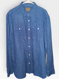 Lucky Brand Men's Blue Chambray Button-Down Shirt