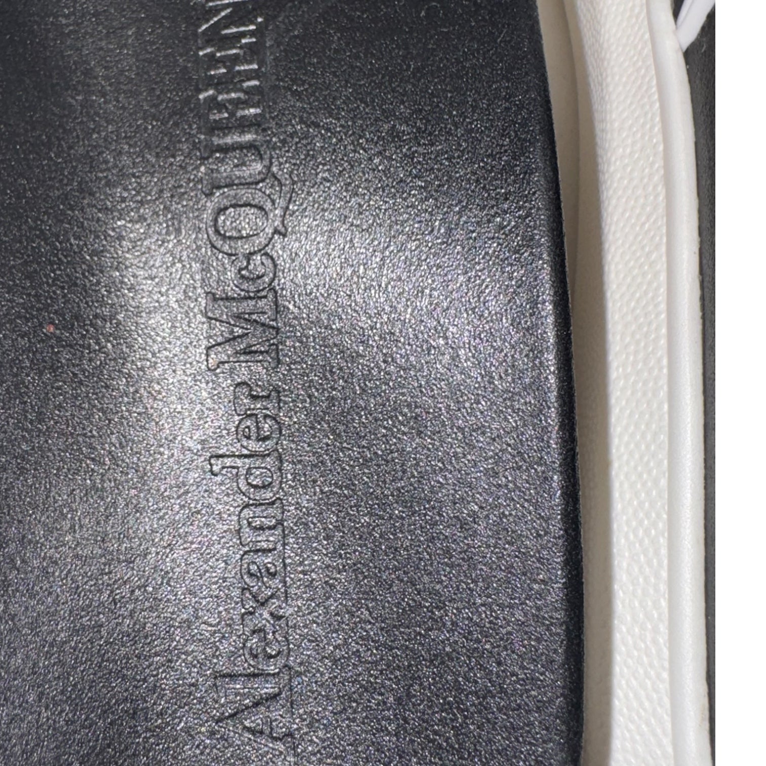 Alexander McQueen Rubber Logo Pool Slide Sandals