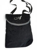 Thirty-One Quilted Black Crossbody Organizer Bag with Monogram “A”