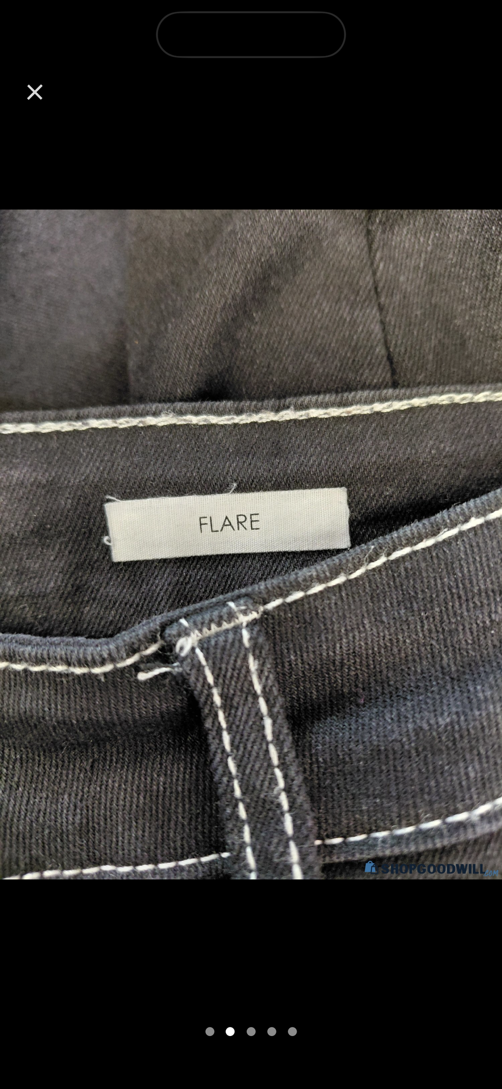 BBJ Los Angeles Black Flare Jeans
