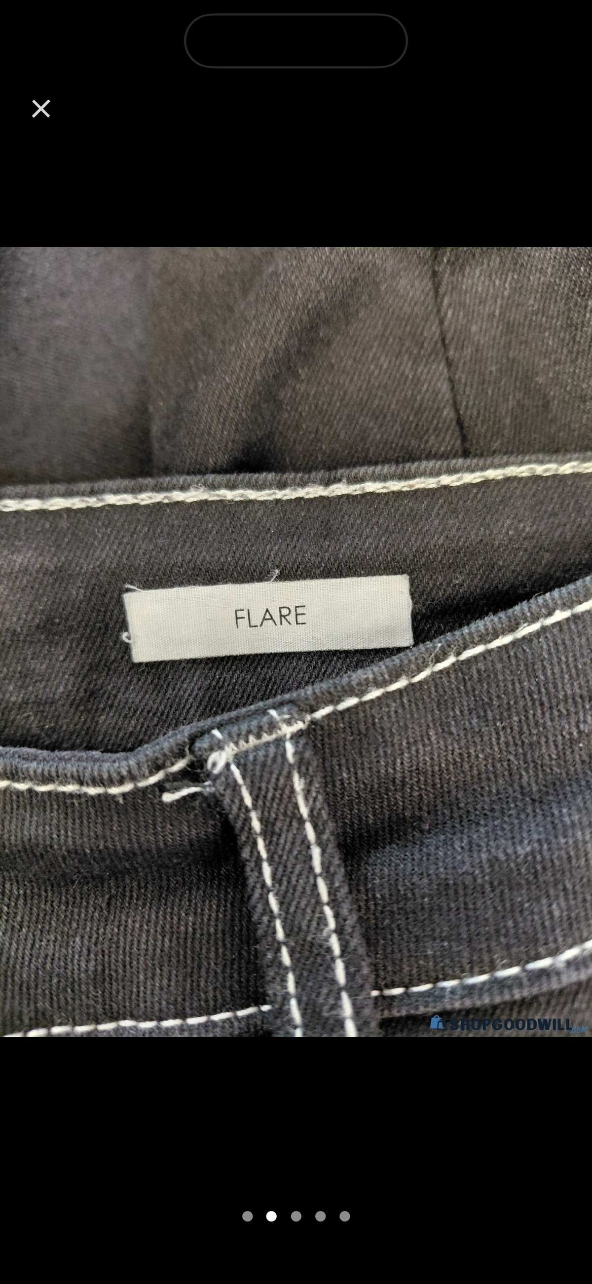 BBJ Los Angeles Black Flare Jeans