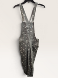 Hollister Gray Printed Denim Overalls