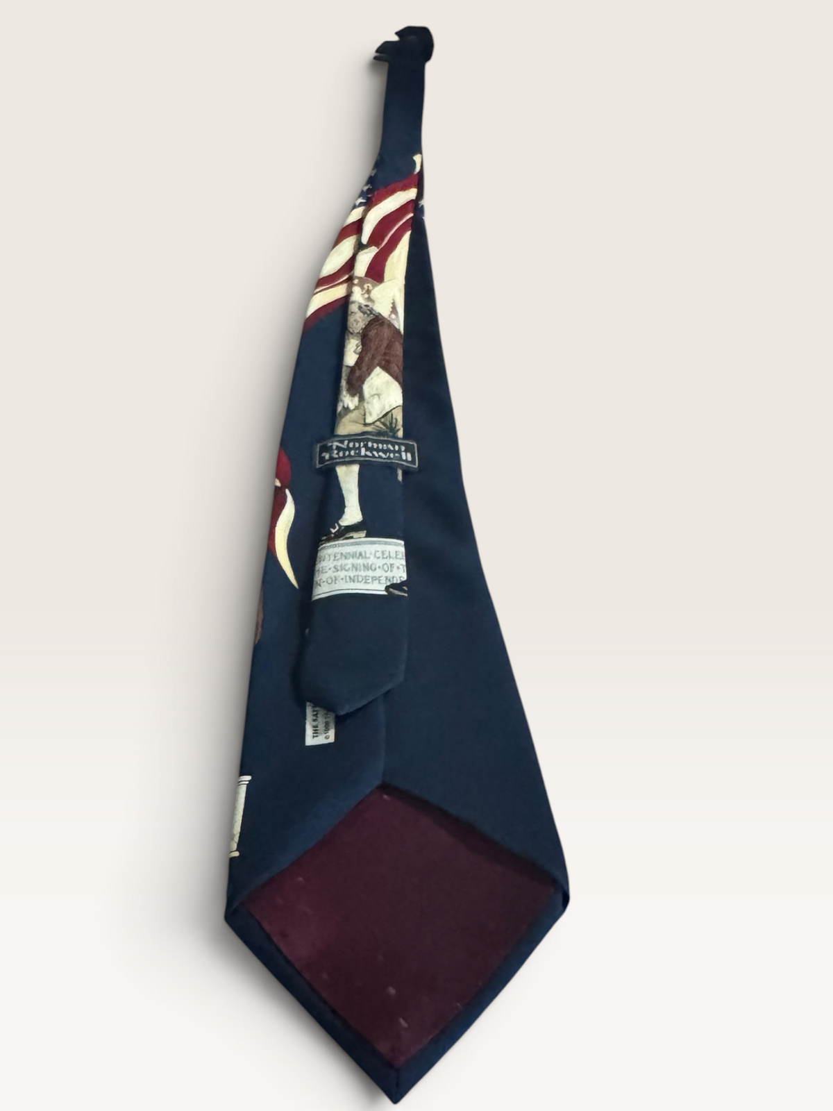 Norman Rockwell “Ben Franklin’s Sesquicentennial” Patriotic Art Tie