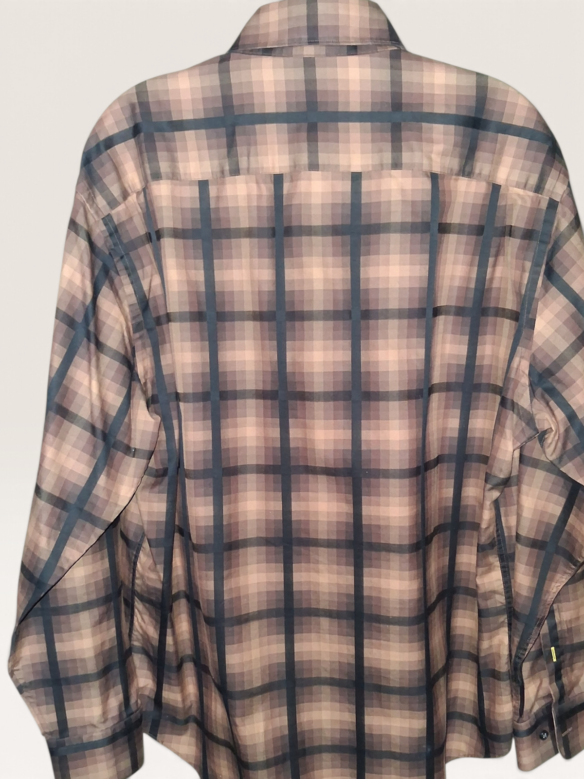 Haupt Regular Fit Navy & Rust Plaid Button-Down Shirt
