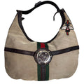 Gucci New Britt GG Canvas Bee Hobo Bag