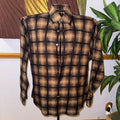 Robert Talbott Brown and Black Plaid Men's Shirt
