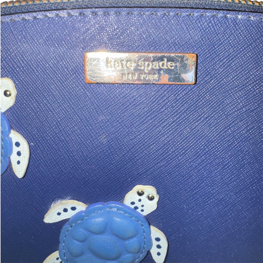 Kate Spade "Under The Sea" Millie Sea Turtle Crossbody Bag Navy Blue - Rare